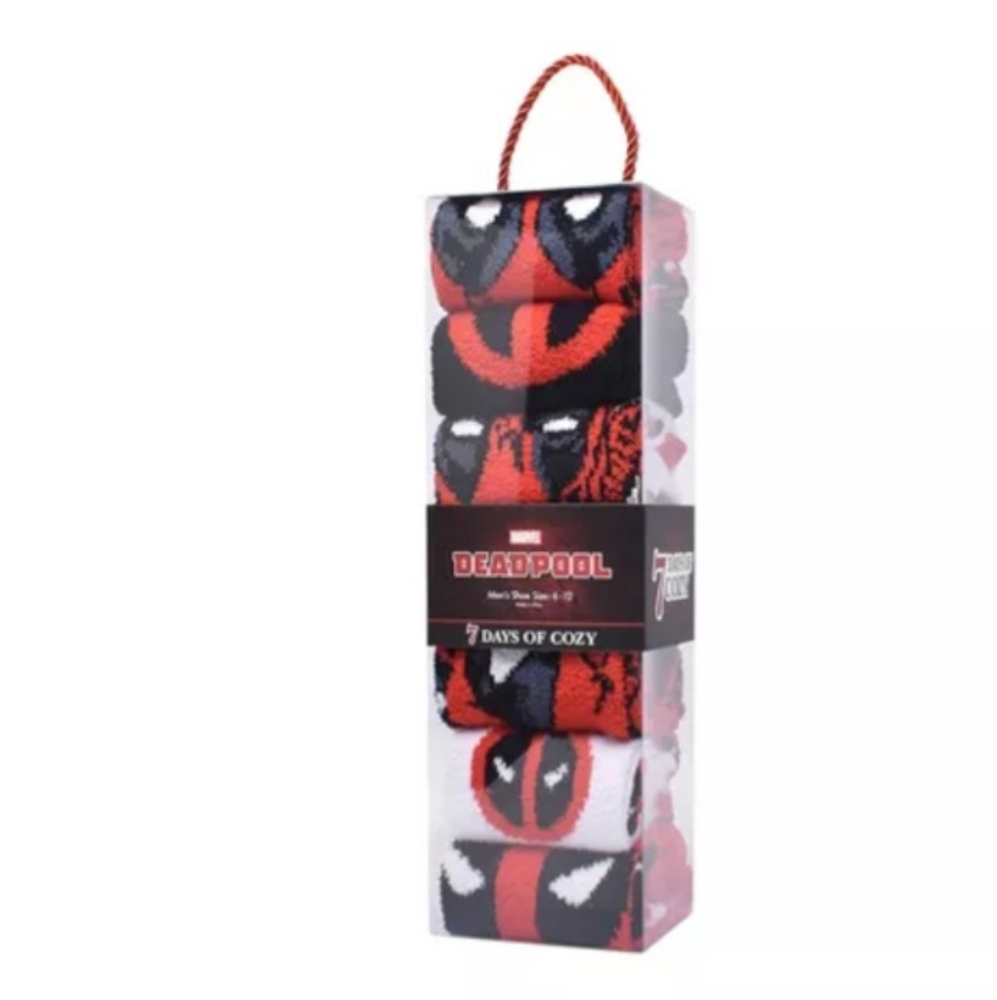 Deadpool 7 Day Socks NWT